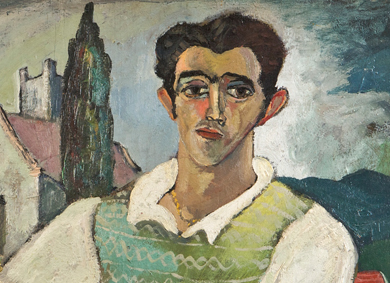 Gerard Dillon (1916-1971) - Italian with Fowl (1948) - Sold for €85,000