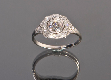 A diamond dress ring, 1.10ct - Sold for €3,600