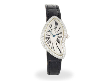 A lady's limited edition 'Crash' wristwatch by Cartier - Sold for €25,000 