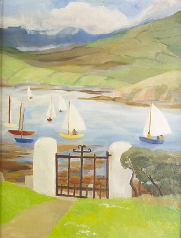 Margaret Stokes, (1915-1996) Rossmoney Oil on boar..., Fine Irish Art at Adams Auctioneers