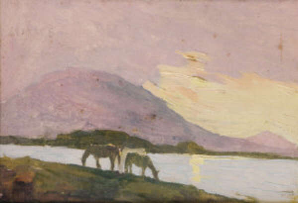Eileen Murray (1885-1962) Horses Grazing on Achill..., Fine Irish Art at Adams Auctioneers