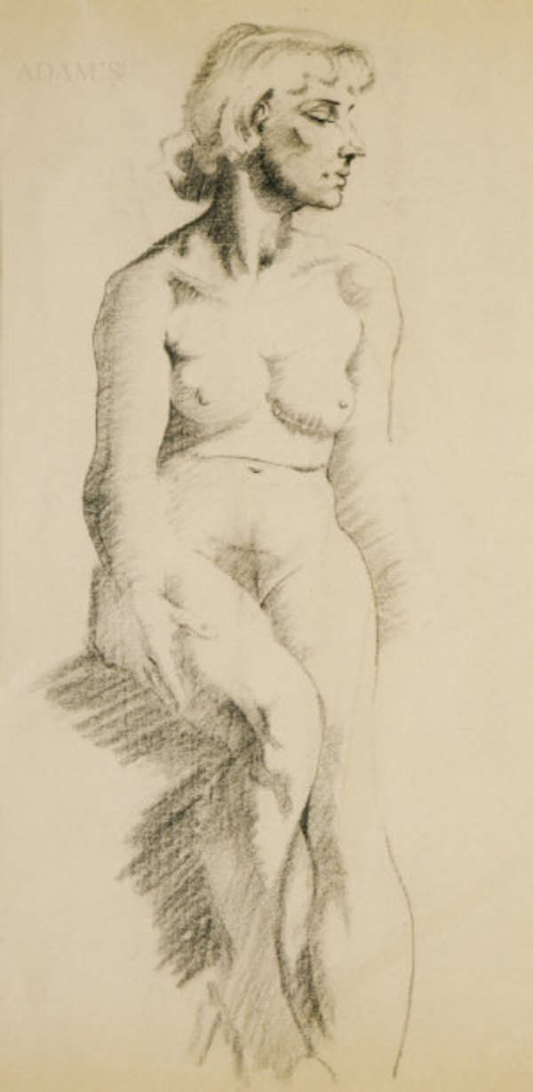 Laurence Campbell RHA (1911-1964) Full Length Nude..., Fine Irish Art at Adams Auctioneers
