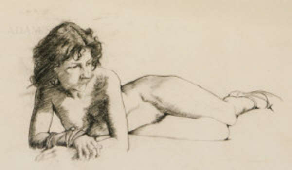 Laurence Campbell RHA (1911-1964) Model Lying with..., Fine Irish Art at Adams Auctioneers