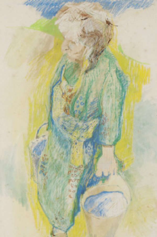 Elizabeth Taggart (b.1943) Old Lady Carrying Water..., Fine Irish Art at Adams Auctioneers