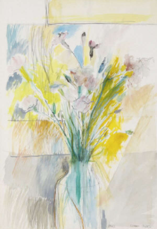 Elizabeth Taggart (b.1943) Pinks Watercolour and p..., Fine Irish Art at Adams Auctioneers