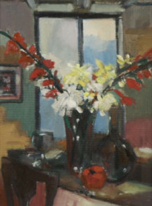 John O'Connell (b.1935) Still Life with Gladioli O..., Fine Irish Art at Adams Auctioneers