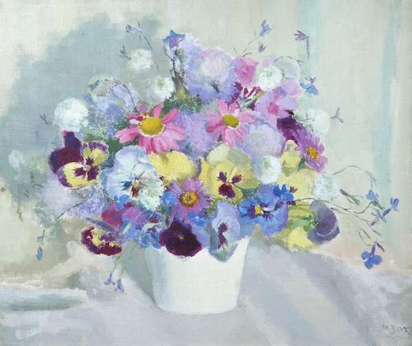 Moyra Barry (1885-1960) Still Life with Pansies an..., Fine Irish Art at Adams Auctioneers