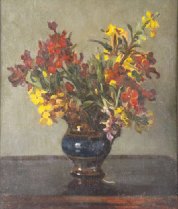 William Crampton Gore RHA (1877-1946) Wall flowers..., Fine Irish Art at Adams Auctioneers