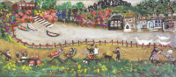 Gretta Bowen (1880-1981) Sunday Morning Gouache, 2..., Fine Irish Art at Adams Auctioneers