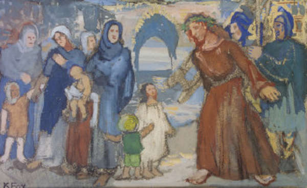 Kathleen Fox (1880-1963) Christ Meets His Blessed ..., Fine Irish Art at Adams Auctioneers