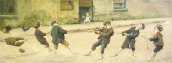 Richard Thomas Moynan RHA (1856-1906) Tug of War O..., Fine Irish Art at Adams Auctioneers