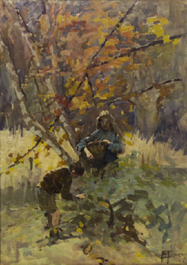 Eileen Murray (1885-1962) Two children in a woodla..., Fine Irish Art at Adams Auctioneers