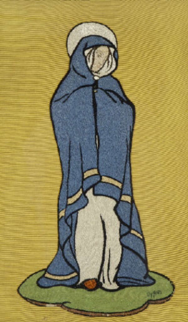 Lily Yeats (1866-1949) Mary In A Cloak Embroidery,..., Fine Irish Art at Adams Auctioneers