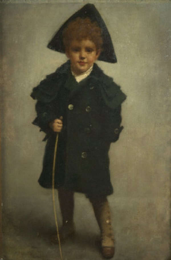 Richard Thomas Moynan RHA (1856-1906) Boy with a C..., Fine Irish Art at Adams Auctioneers