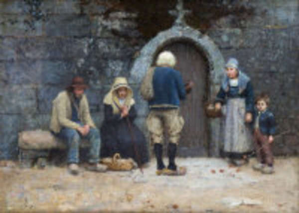 Nathaniel Hill (1801 - 1934) Breton Peasants at a ..., Fine Irish Art at Adams Auctioneers