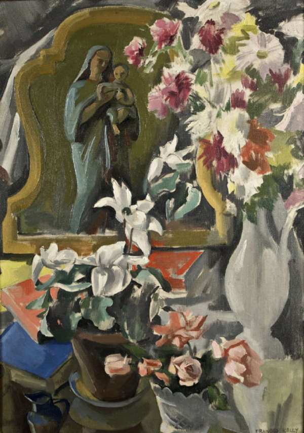 Frances Kelly ARHA (fl.1929) Madonna of the Flower..., Fine Irish Art at Adams Auctioneers