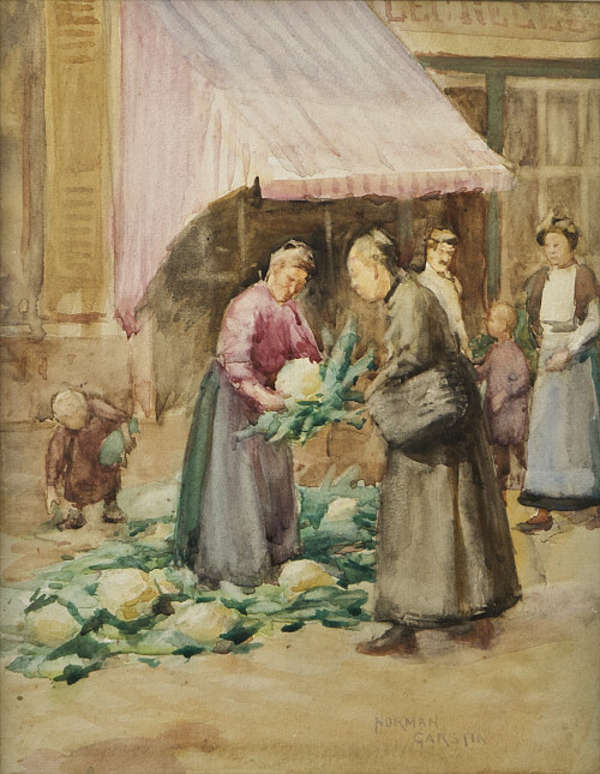 Norman Garstin (1847-1926) La Marchande des Choufl..., Fine Irish Art at Adams Auctioneers