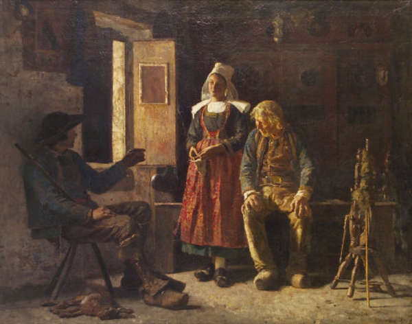 Thomas Hovenden (1840-1895) The Story of the Hunt ..., Fine Irish Art at Adams Auctioneers