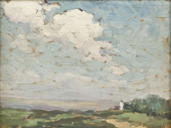 EVA HENRIETTA HAMILTON (1876 - 1960) Figure on a P..., Fine Irish Art at Adams Auctioneers