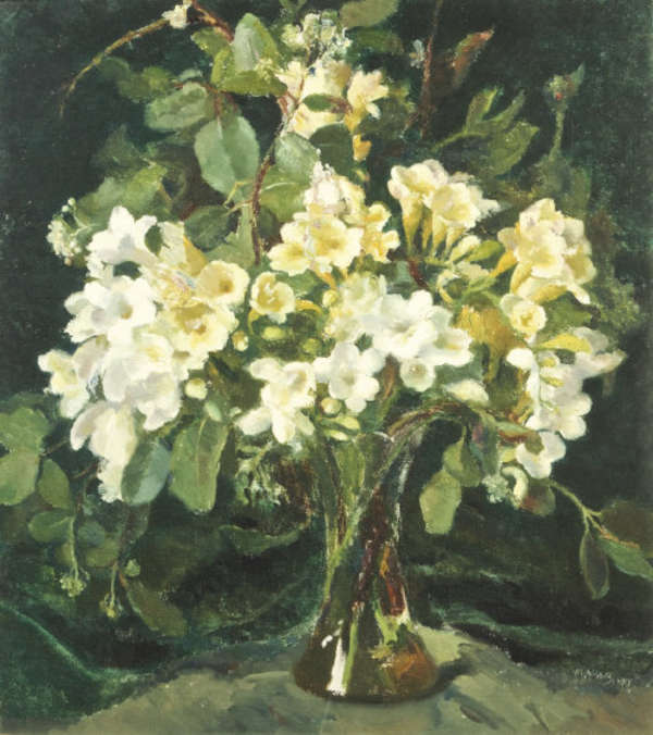 MOYRA BARRY (1886-1960) Still Life with Freesia Oi..., Fine Irish Art at Adams Auctioneers