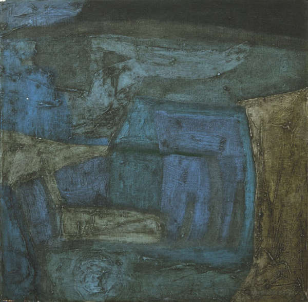 PADRAIG MACMIADHACHAIN (b.1929) The Blue Church Oi..., Fine Irish Art at Adams Auctioneers