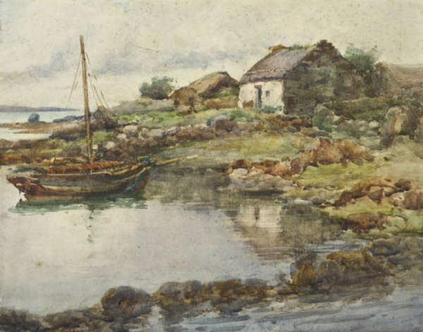 LADY KATE DOBBIN (1868-1948) A Grey Day - Roundsto..., Fine Irish Art at Adams Auctioneers