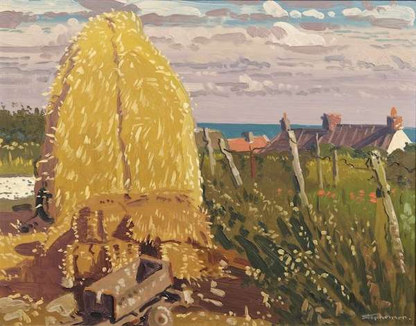 Desmond Stephenson ARHA (1922-1963) Farmyard Oil o..., Fine Irish Art at Adams Auctioneers