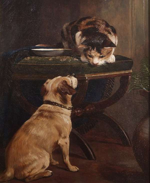William Osborne RHA (1823-1901) Let us be Friends ..., Fine Irish Art at Adams Auctioneers