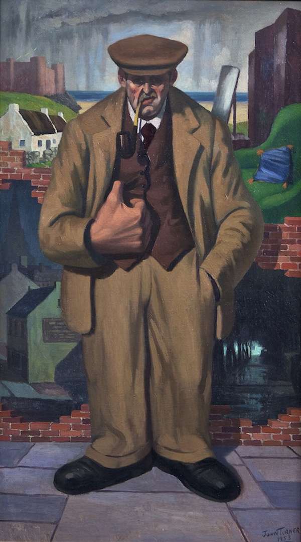 John Turner RUA (1916-2006) Contempt (1953) Oil on..., Fine Irish Art at Adams Auctioneers