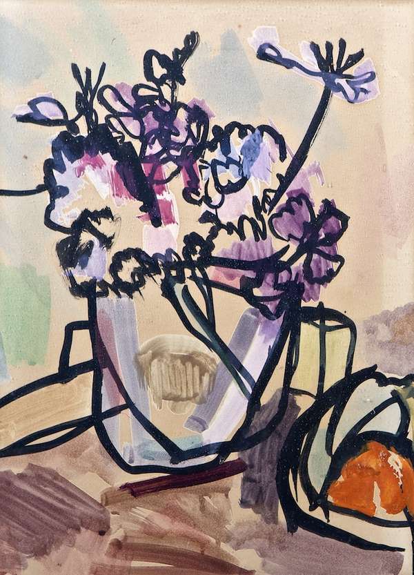 Nick Nicholls (1914-1991) Still Life with Purple F..., Fine Irish Art at Adams Auctioneers