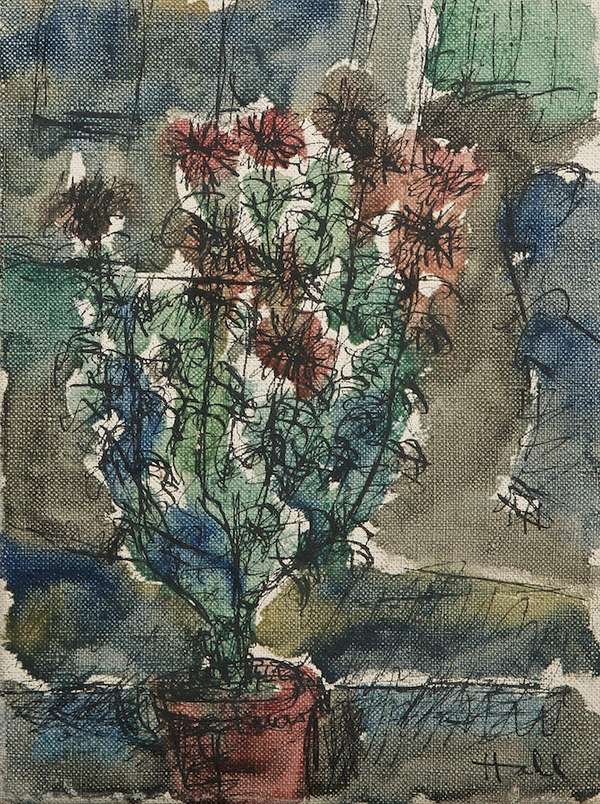 Kenneth Hall (1913-1946) Chrysanthemums (1937) Oil..., Fine Irish Art at Adams Auctioneers