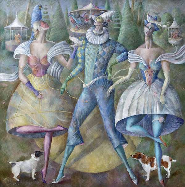 Elizabeth Taggart (b.1943) A Walk in The Park Oil ..., Fine Irish Art at Adams Auctioneers