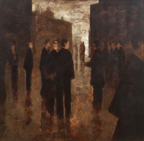Noel Murphy (b. 1970)  Urban Street Scene	 Oil on ..., Fine Irish Art at Adams Auctioneers