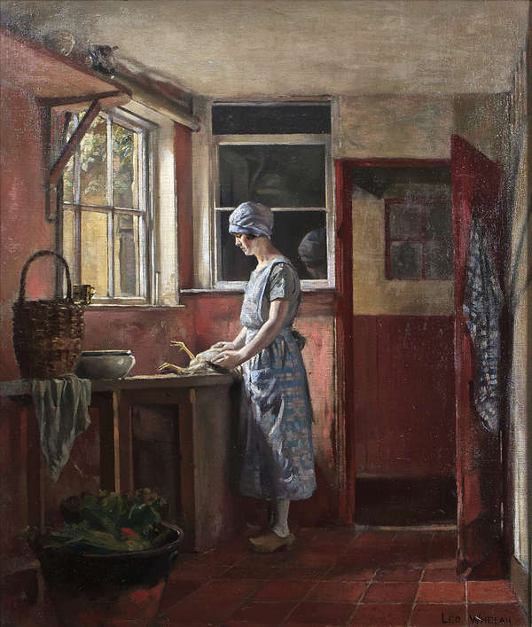 Leo Whelan RHA (1892-1956) A Kitchen Interior with..., Fine Irish Art at Adams Auctioneers