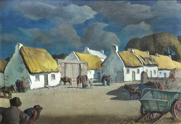 Harry Epworth Allen (1894-1958) Claddagh Cottages ..., Fine Irish Art at Adams Auctioneers