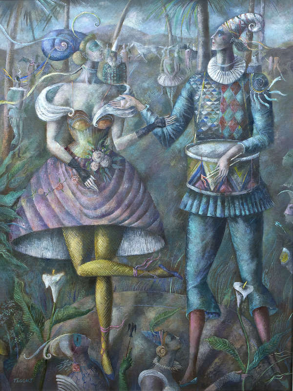 Elizabeth Taggart (b.1943) The Drummer Oil on canv..., Fine Irish Art at Adams Auctioneers