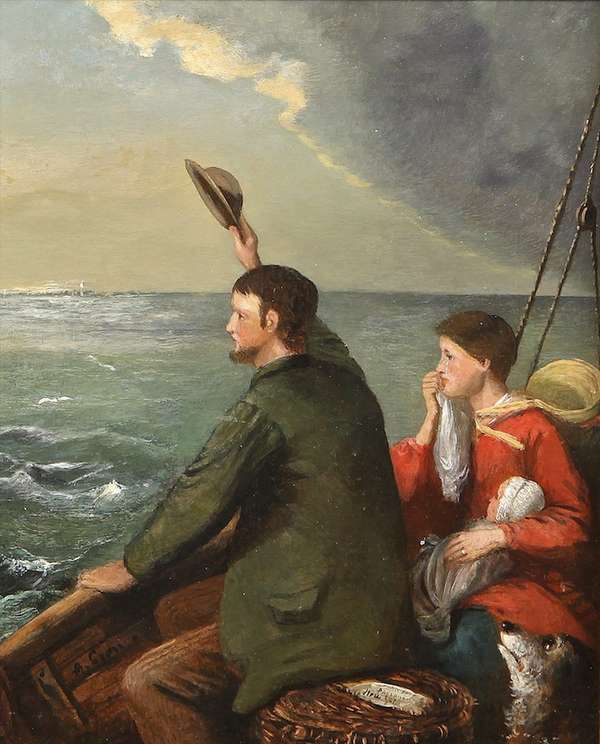 Alfred Grey RHA (1845-1926) The Emigrants Last Far..., Fine Irish Art at Adams Auctioneers