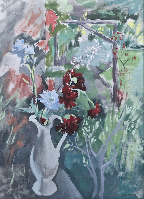 Frances Kelly ARHA (1908-2002) Flowers in Jug on W..., Fine Irish Art at Adams Auctioneers