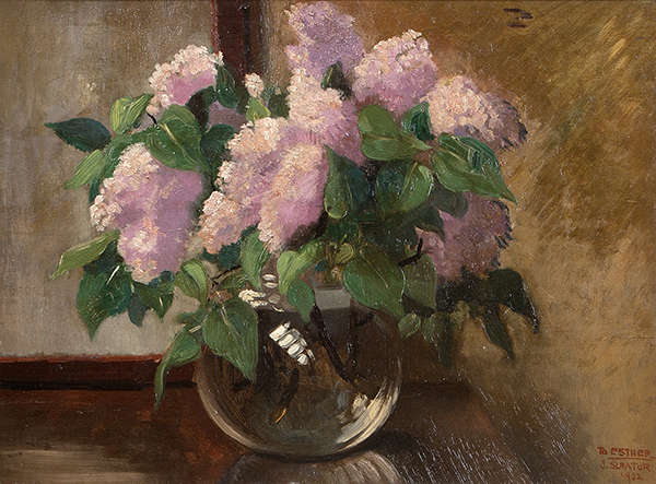 James Sinton Sleator RHA (1889-1950) Lilacs in a G..., Fine Irish Art at Adams Auctioneers