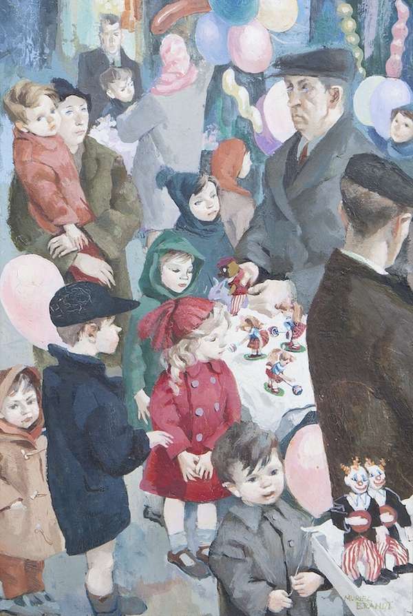 Muriel Brandt RHA (1909 - 1981) Christmas Eve (Fig..., Fine Irish Art at Adams Auctioneers