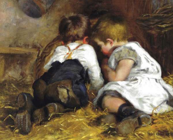 Helen Mabel Trevor (1831-1900) Children Playing in..., Fine Irish Art at Adams Auctioneers