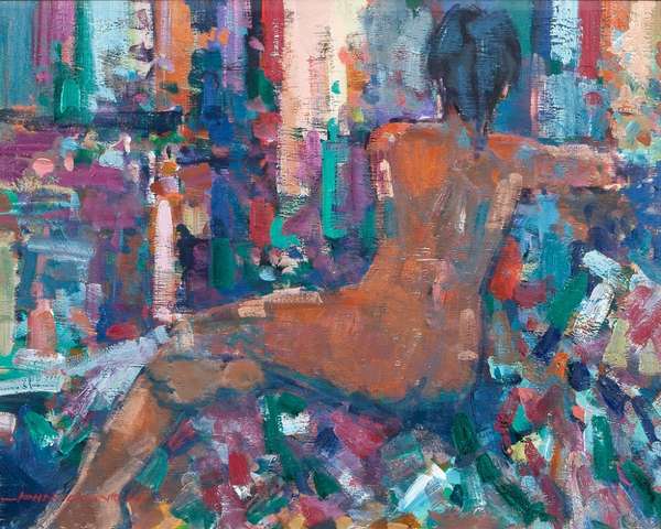 John O'Connell (b.1935)Reclining ModelAcrylic and ..., Fine Irish Art at Adams Auctioneers