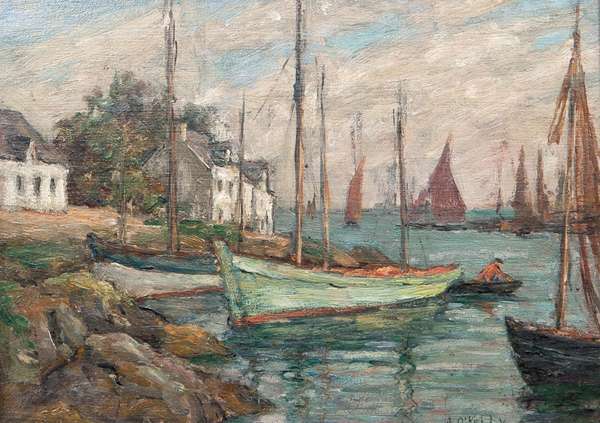 Aloysius O'Kelly (1853 - 1936)Le PassageOil on boa..., Fine Irish Art at Adams Auctioneers