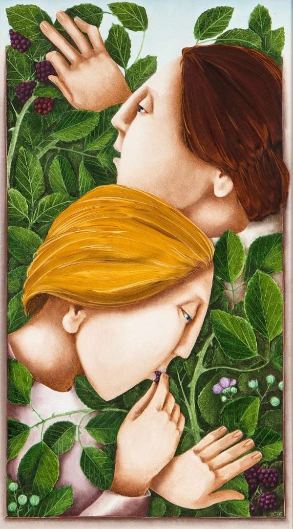 Barry Castle (1935 - 2006)Picking BlackberriesOil ..., Fine Irish Art at Adams Auctioneers