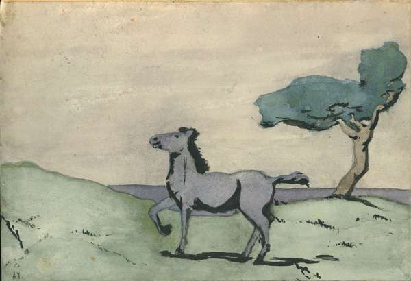 Anne Yeats (1919-2001)
The Cuala Horse
Watercolour..., Fine Irish Art at Adams Auctioneers