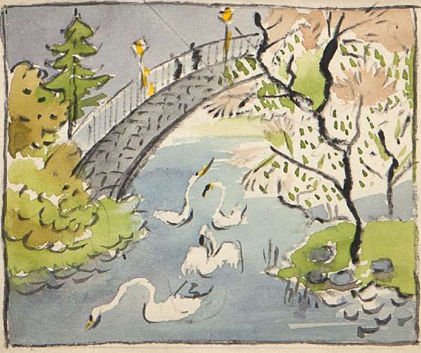 Caroline Scally (1886-1973)
Swans on the Liffey
Wa..., Fine Irish Art at Adams Auctioneers