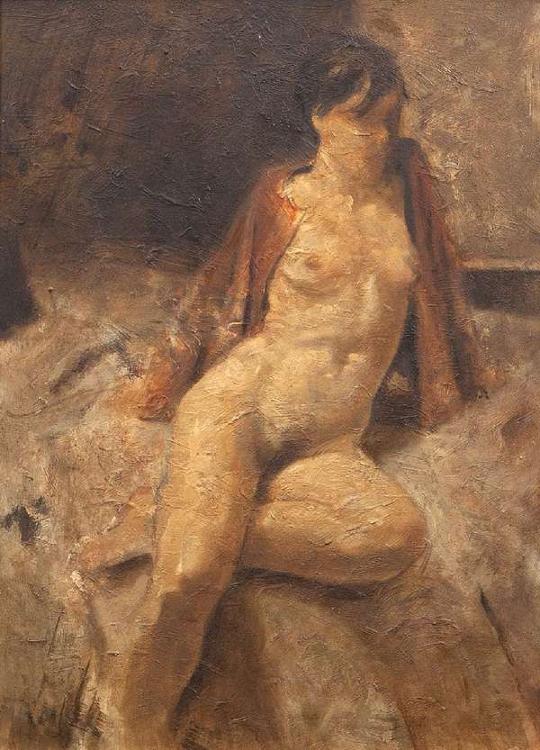 Noel Murphy (b.1970)
Nude
Oil on board, 35.5 x 49c..., Fine Irish Art at Adams Auctioneers