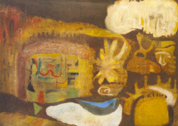 Noreen Rice (b.1936) Dusky Landscape Mixed media, ..., Fine Irish Art at Adams Auctioneers