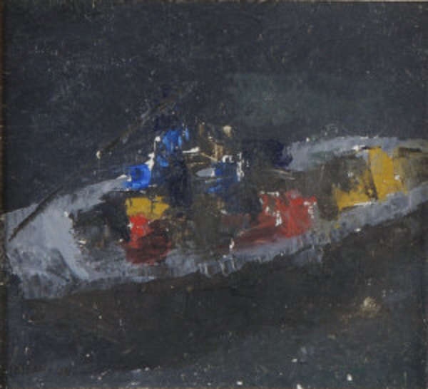 John O'Leary (1929-1999) Boat on the River Oil on ..., Fine Irish Art at Adams Auctioneers
