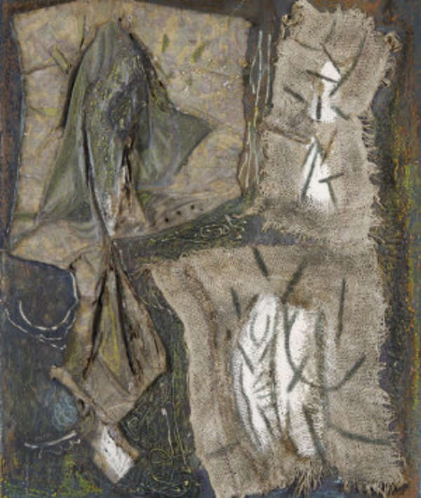 Noreen Rice, 20th Century Cloth Collage 1 Oil, can..., Fine Irish Art at Adams Auctioneers